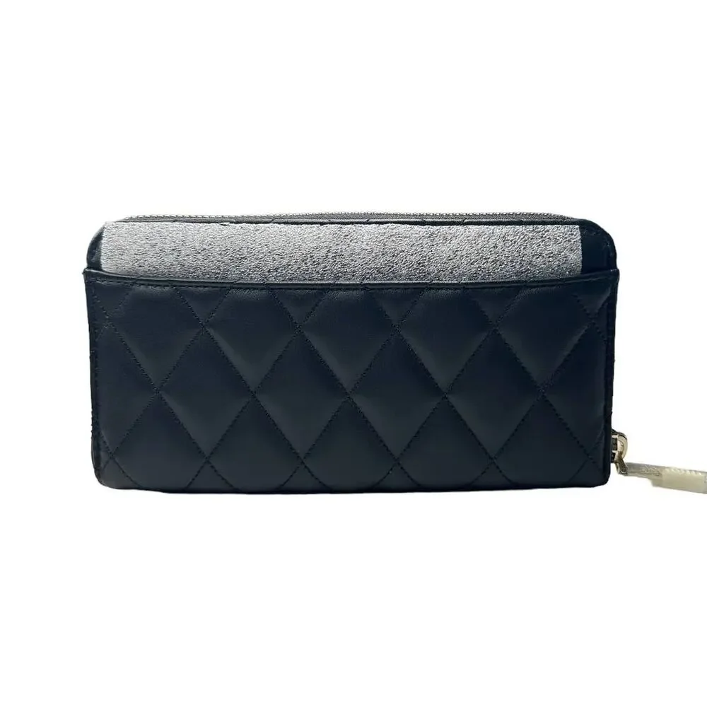Kate Spade Carey quilted leather Black Large Continential Wallet